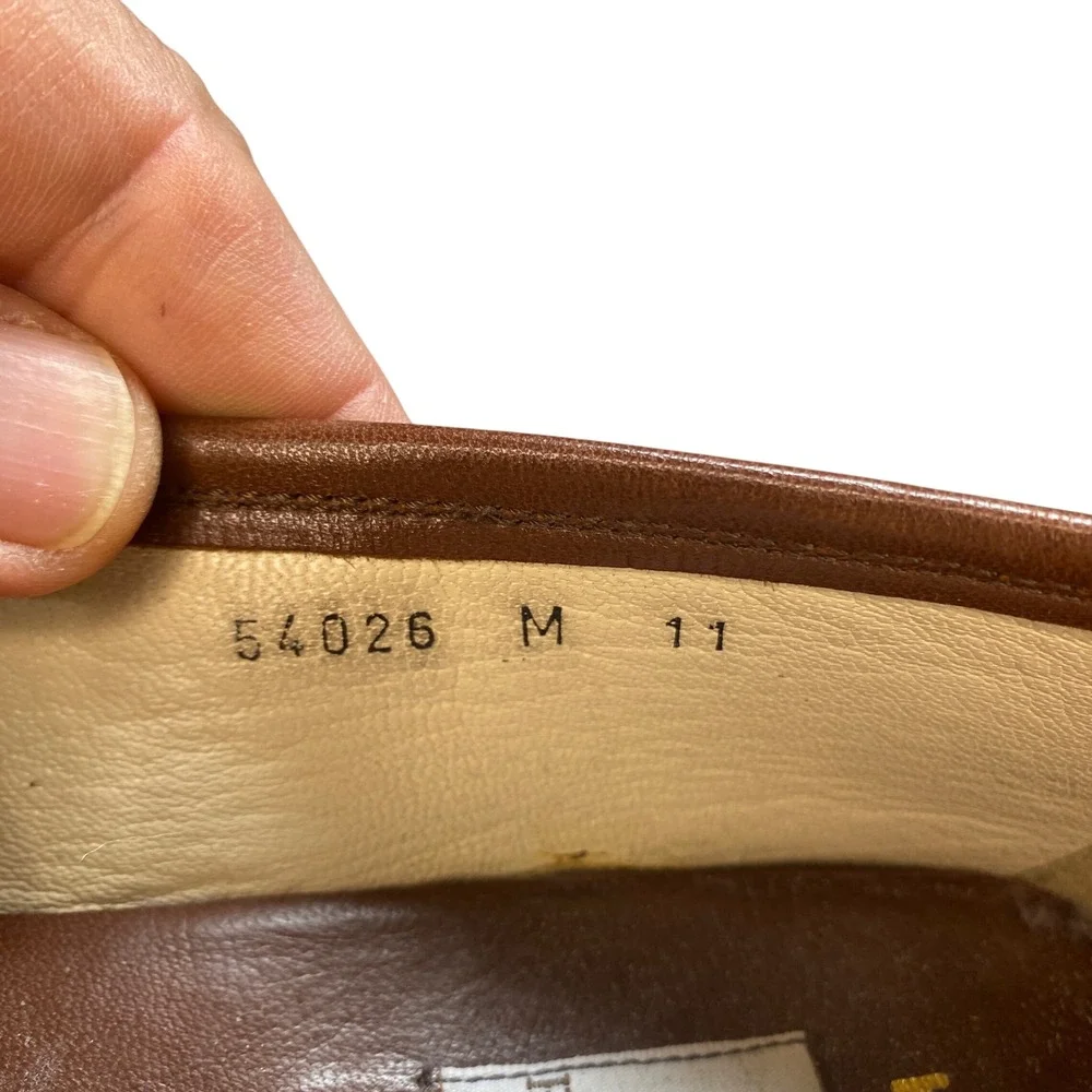 Bruno Magli Mens Keene Penny Loafers Brown Leather Made in Italy Size 11 M